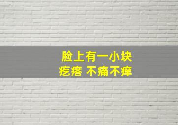 脸上有一小块疙瘩 不痛不痒